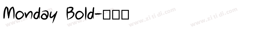 Monday Bold字体转换